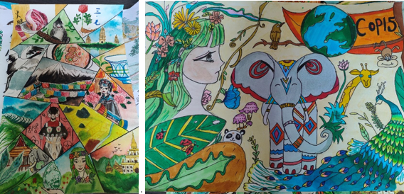 资源与环境学院举办助力cop15绘七彩云南名片设计活动